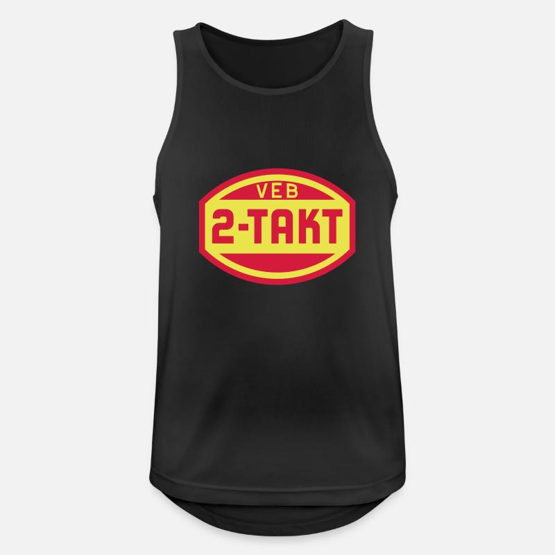 VEB 2-Takt Logo (2c) - Männer Tank Top atmungsaktiv - Schwarz