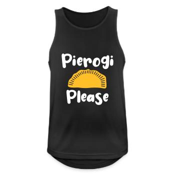 Pierogi please - Poland Polish food Pirogge - Men's Breathable Tank Top - black - Front - Nick (188cm)
