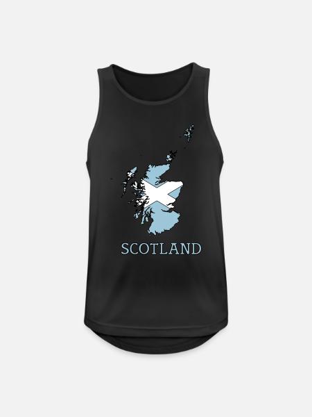 scotland - Men's Breathable Tank Top - black