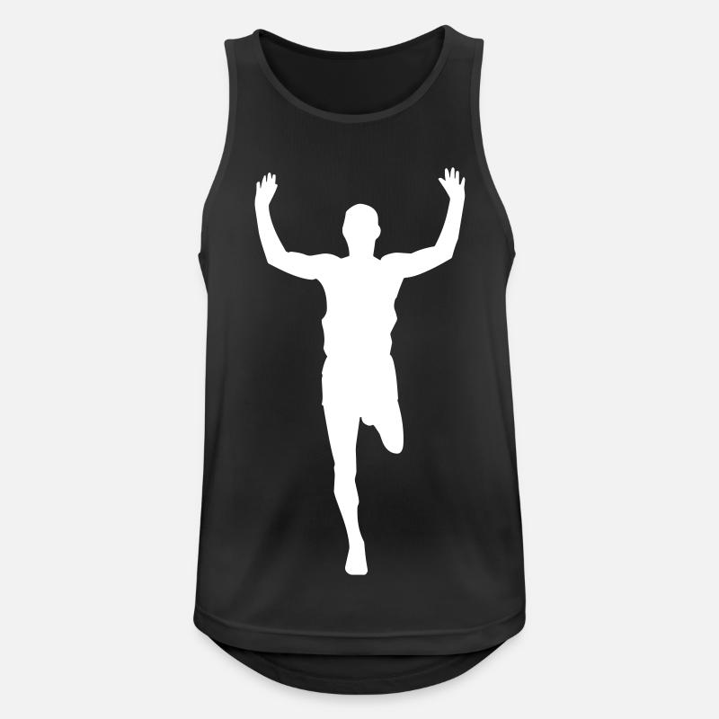 Marathon marathon runner - design - Men's Breathable Tank Top - black