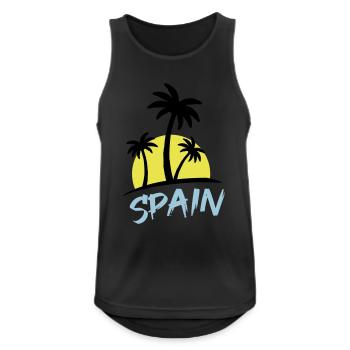 Spain - Men's Breathable Tank Top - black - Front - Nick (188cm)