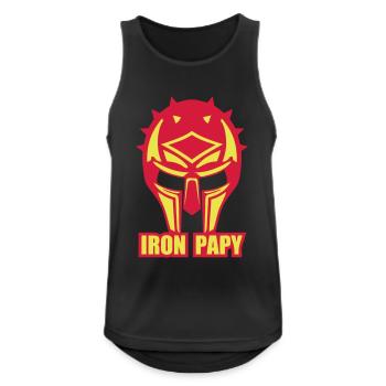 Grandad helmet armor iron cask ironpapy - Men's Breathable Tank Top - black - Front - Nick (188cm)