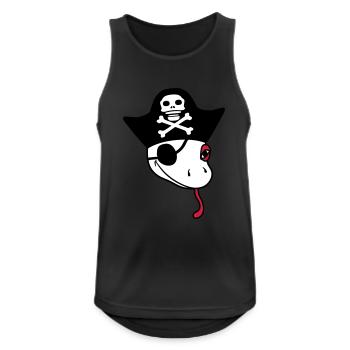 head gecko pirate sailor capitaen seaman seeba - Men's Breathable Tank Top - black - Front - Nick (188cm)