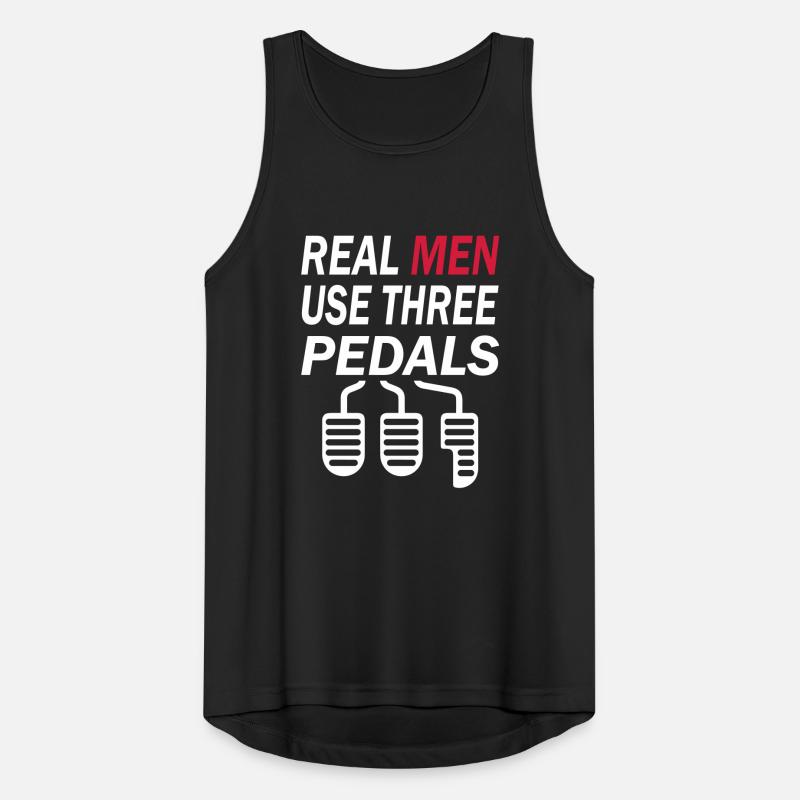 Real Men Three Pedals Men's Breathable Tank Top