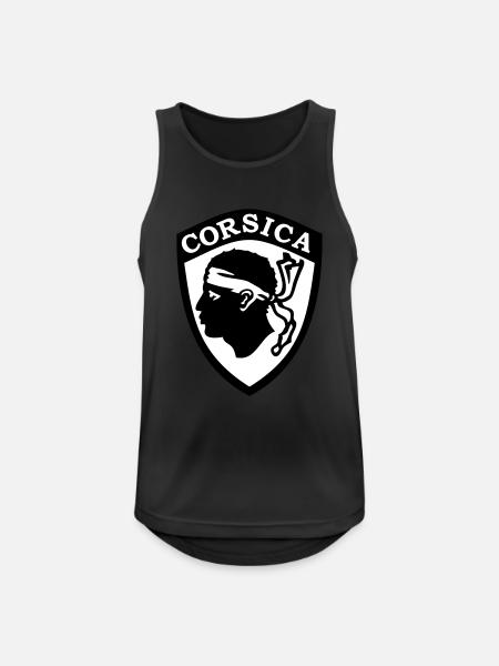 Corsica Blason - Men's Breathable Tank Top - black