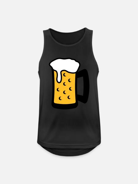 Beer Glas - Men's Breathable Tank Top - black