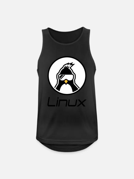 linux - Débardeur respirant Homme - noir