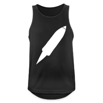 Spacecraft Rocket Space Space Flight Vector - Men's Breathable Tank Top - black - Front - Nick (188cm)