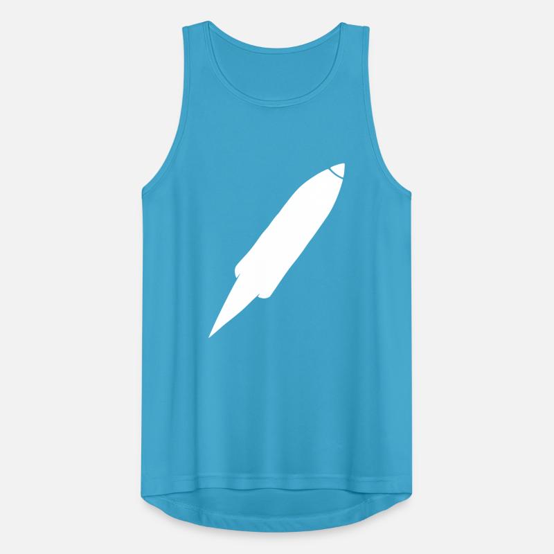 Spacecraft Rocket Space Space Flight Vector Men's Breathable Tank Top