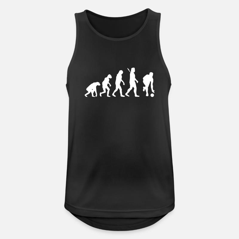Evolution Kegeln - Männer Tank Top atmungsaktiv - Schwarz