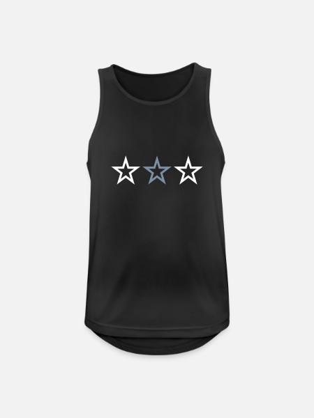 3 STARS - Men's Breathable Tank Top - black