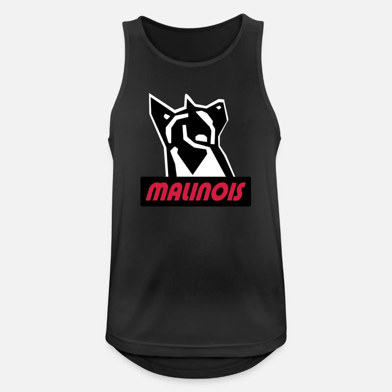 malinois - Männer Tank Top atmungsaktiv - Schwarz