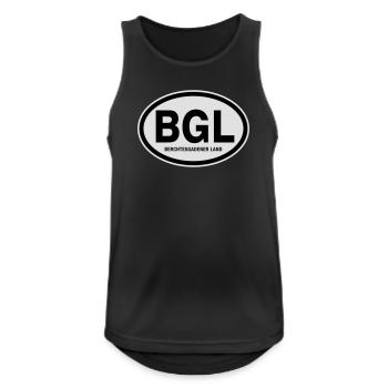 BGL Berchtesgadener Land - Männer Tank Top atmungsaktiv - Schwarz - Vorne - Nick (188cm)