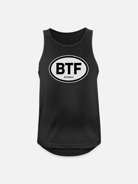 BTF Bitterfeld - Männer Tank Top atmungsaktiv - Schwarz