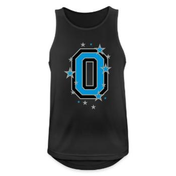The number zero and the stars - Men's Breathable Tank Top - black - Front - Nick (188cm)