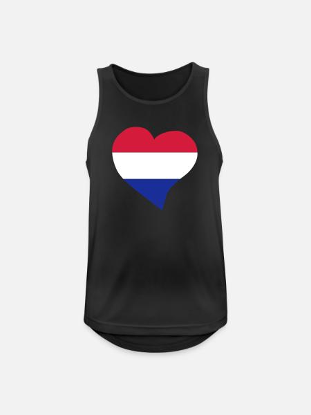 Dutch heart - Men's Breathable Tank Top - black