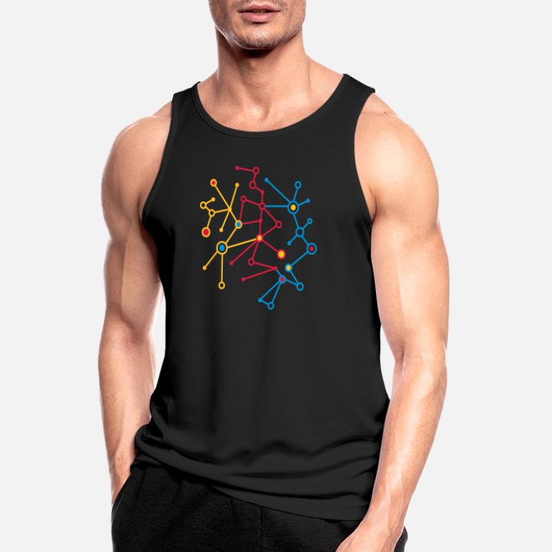 molecular pattern Men's Breathable Tank Top