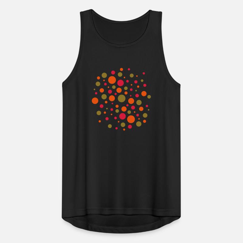 Points tri-color Men's Breathable Tank Top