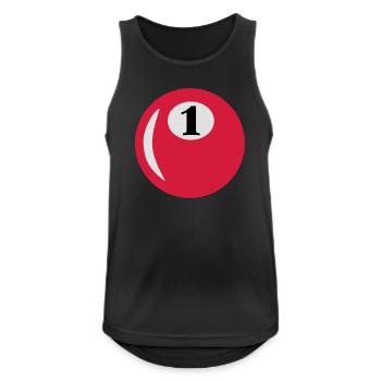 1. Geburtstag - Männer Tank Top atmungsaktiv - Schwarz - Vorne - Nick (188cm)