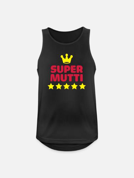 Super super maman maman mère - Débardeur respirant Homme - noir