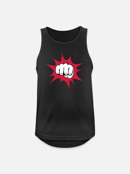 6061912 121799990 Faust - Men's Breathable Tank Top - black