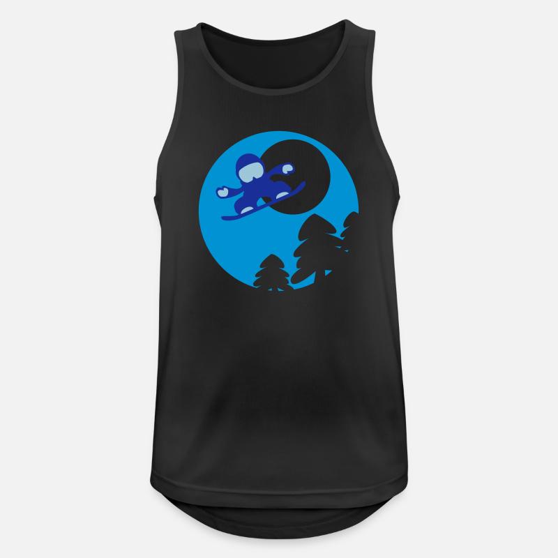 snowboader2 - Men's Breathable Tank Top - black
