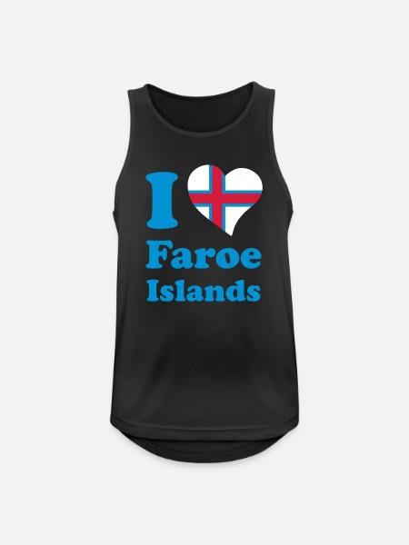I love Faroe Islands - Men's Breathable Tank Top - black