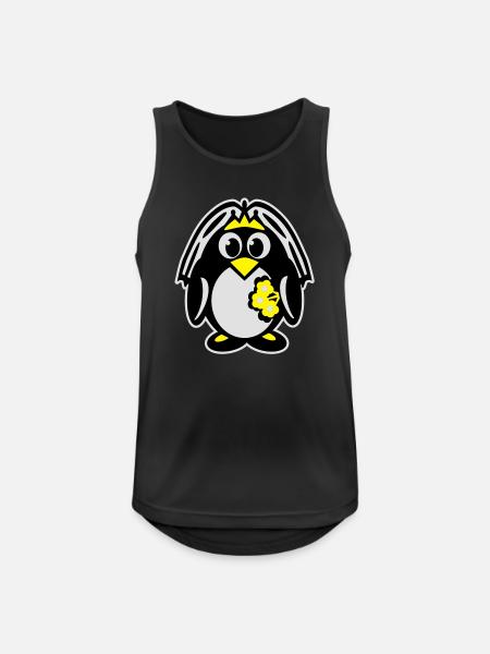 pingouin mariée - Débardeur respirant Homme - noir