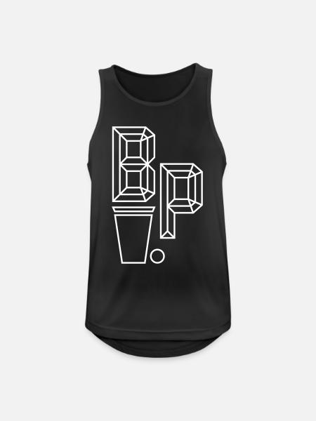 Beer Pong Logo III - Men's Breathable Tank Top - black