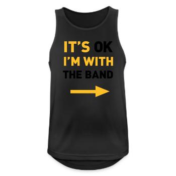 Im with the Band - Men's Breathable Tank Top - black - Front - Nick (188cm)