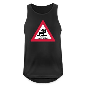 Attention Marksmen - Men's Breathable Tank Top - black - Front - Nick (188cm)