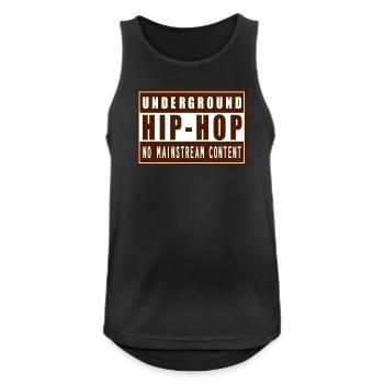 Underground hip-hop old school - Débardeur respirant Homme - noir - Devant - Nick (188cm)