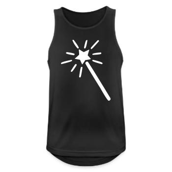 Magic wand wizard magic sorcery magic - Men's Breathable Tank Top - black - Front - Nick (188cm)