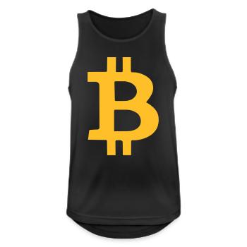 bitcoin - Men's Breathable Tank Top - black - Front - Nick (188cm)