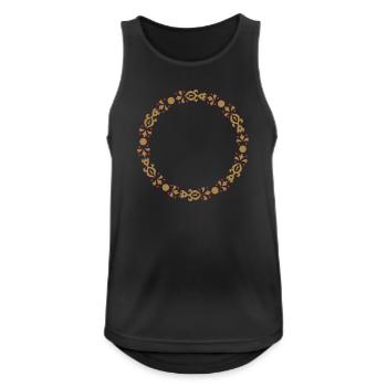 Nummer Eins 1 - Männer Tank Top atmungsaktiv - Schwarz - Vorne - Nick (188cm)