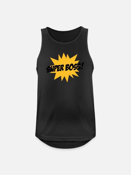 Super Boss ! - Men's Breathable Tank Top - black