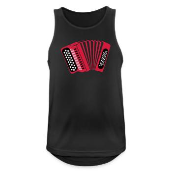 accordéon - Débardeur respirant Homme - noir - Devant - Nick (188cm)