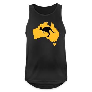 australia - Men's Breathable Tank Top - black - Front - Nick (188cm)