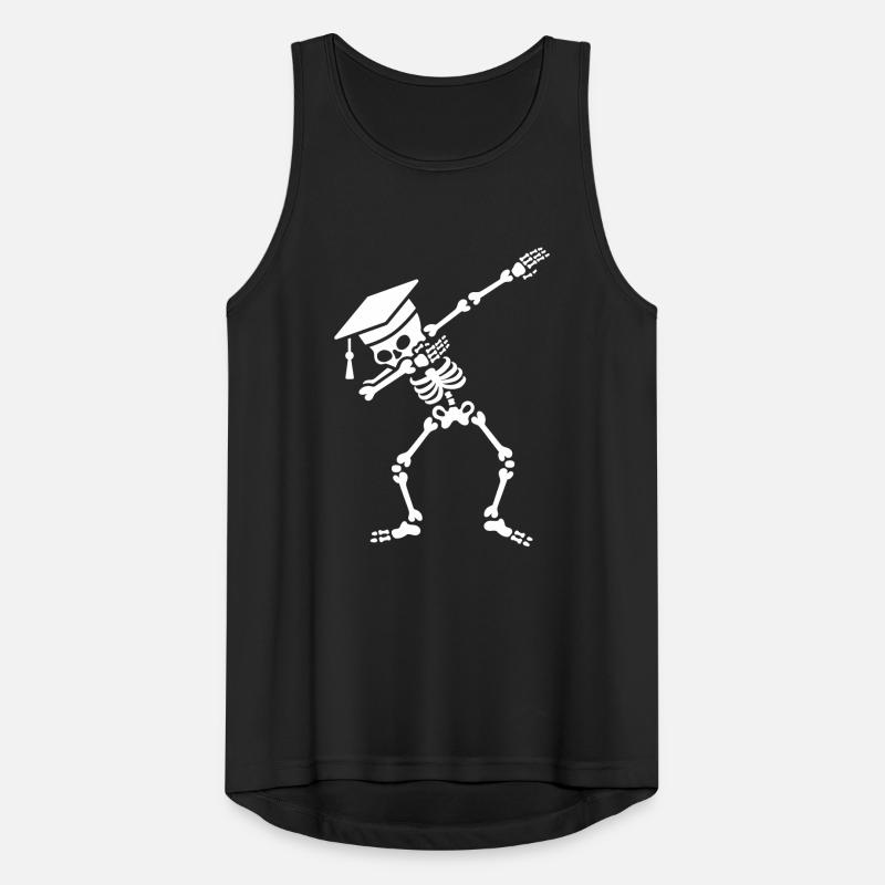 Dab skeleton dabbing student - pass exams Débardeur respirant Homme