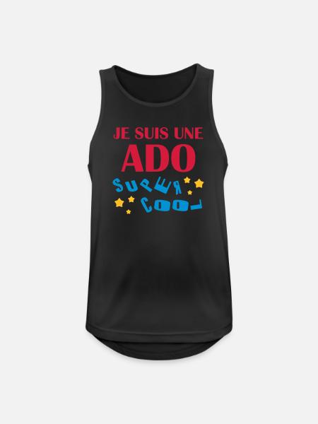 Ado - Adolescent - Adolescente - Famille - Jeune - Men's Breathable Tank Top - black