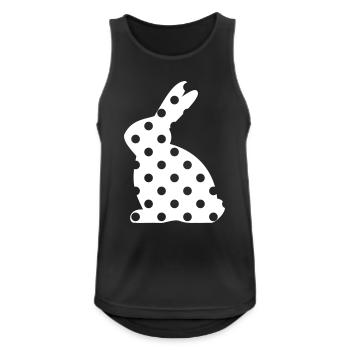 Bunny points cadeau de Pâques - Débardeur respirant Homme - noir - Devant - Nick (188cm)