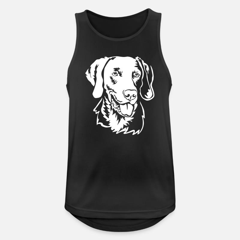 Weimaraner head "Black Edition" - Men's Breathable Tank Top - black