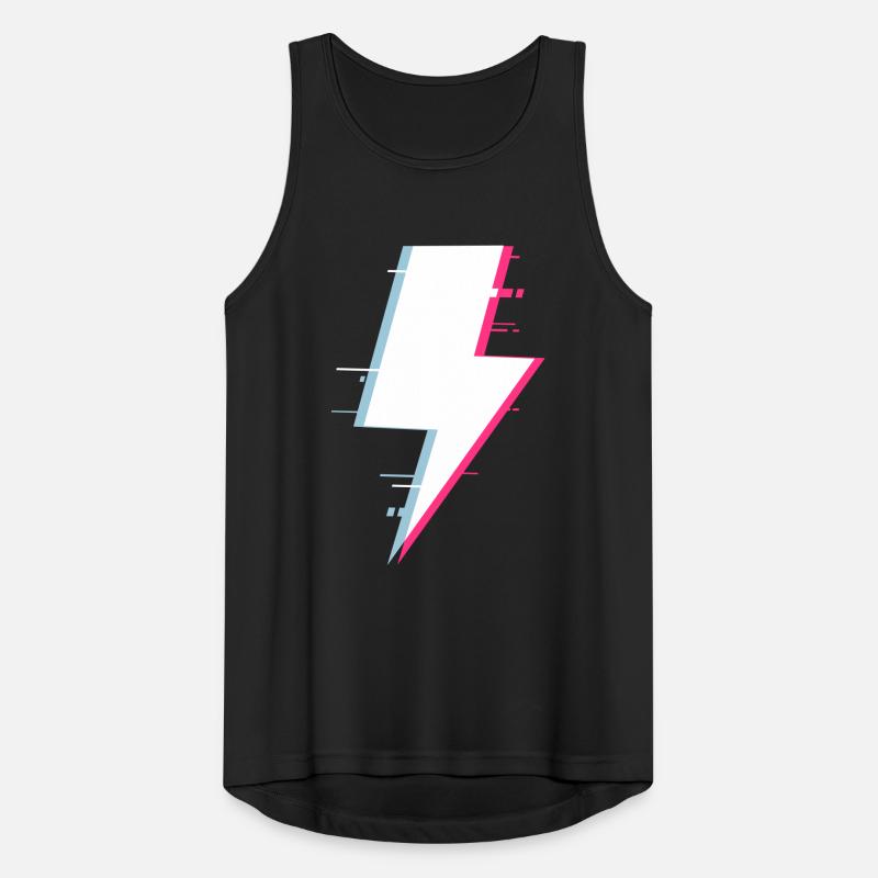 Lightning Style Rétro Éclairage numérique Débardeur respirant Homme
