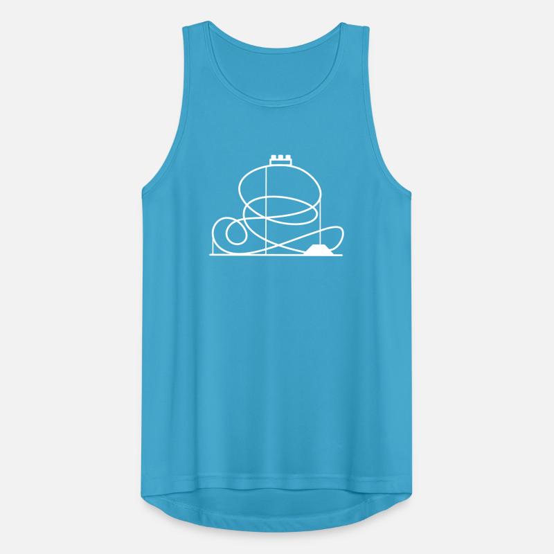 Roller coaster Men's Breathable Tank Top