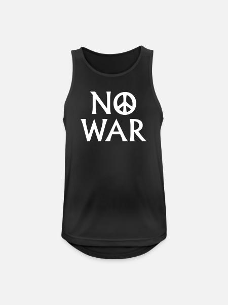 Pas de guerre - Débardeur respirant Homme - noir