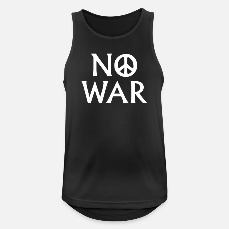 No War - Men's Breathable Tank Top - black