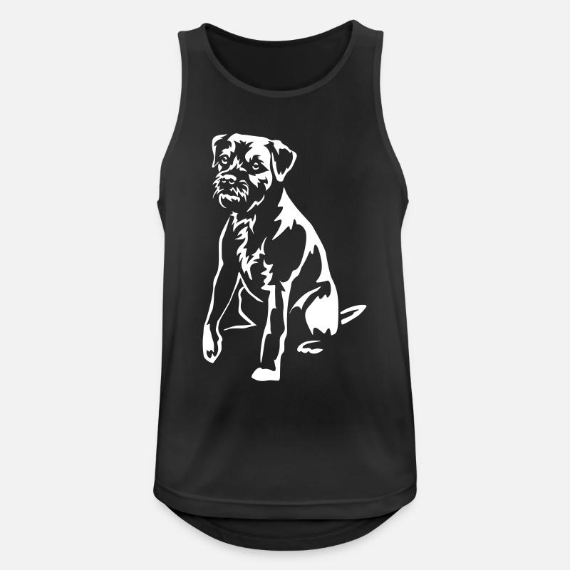 Border Terrier "Black Edition" - Men's Breathable Tank Top - black