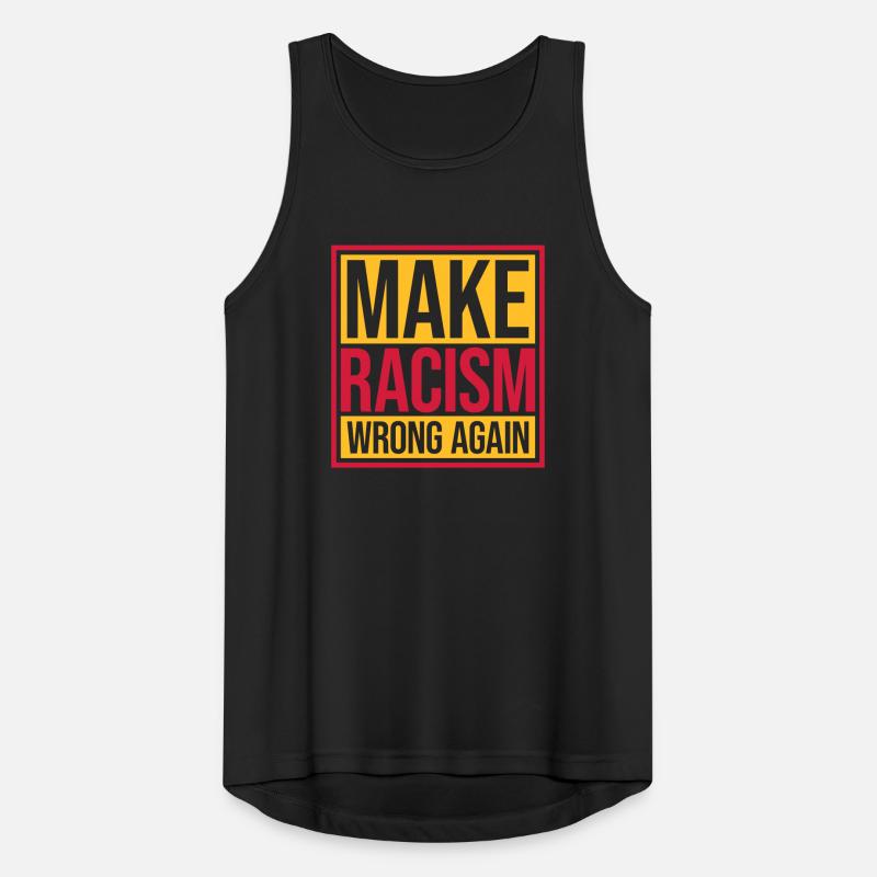 make racism wrong again Männer Tank Top atmungsaktiv