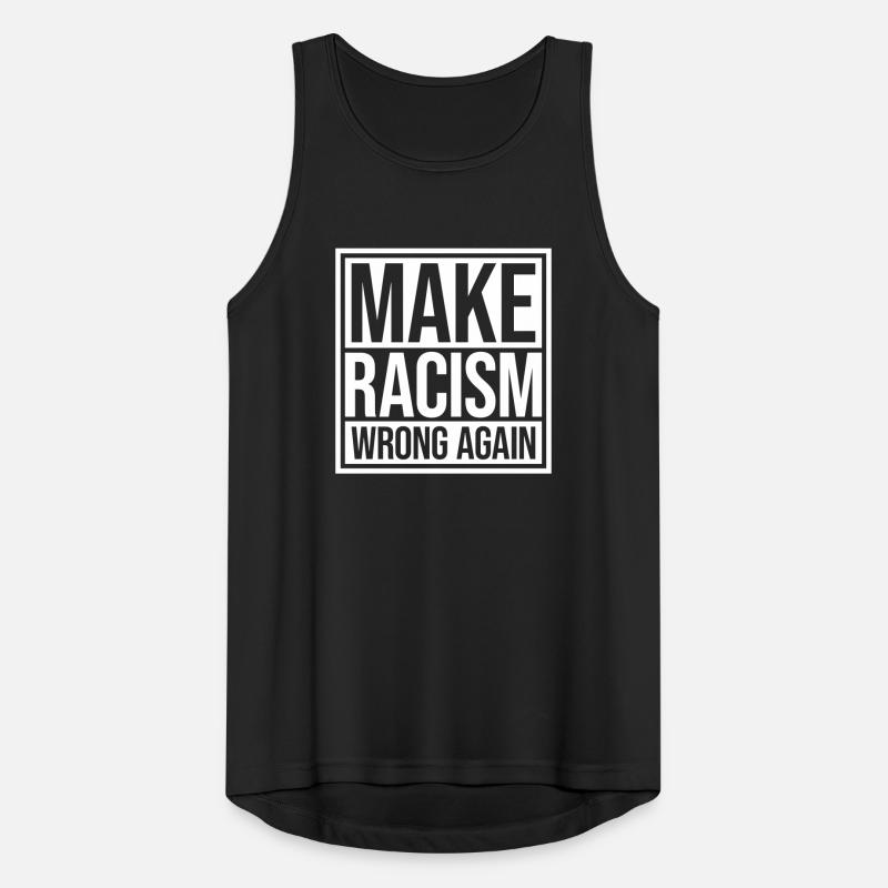 make racism wrong again Männer Tank Top atmungsaktiv