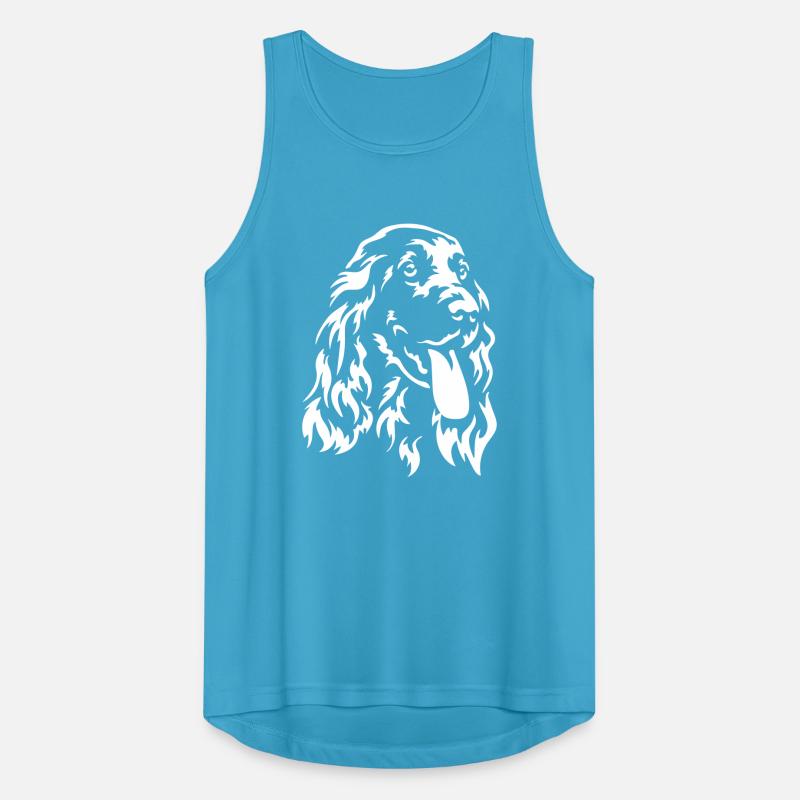 Cocker Spaniel Head "Black Edition" Men's Breathable Tank Top